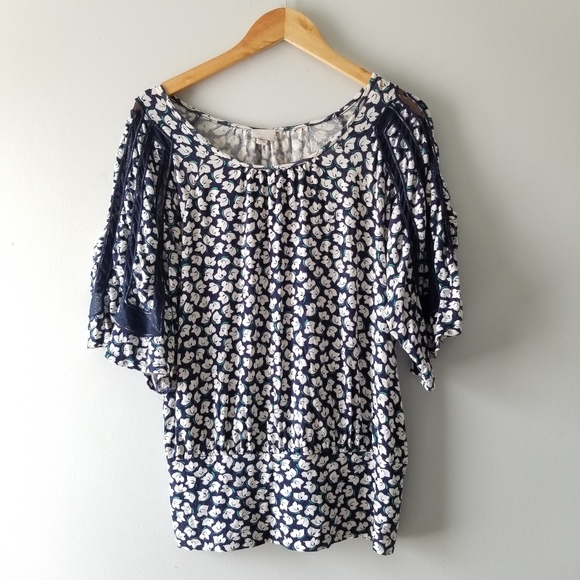 Anthropologie Postmark Floral Print Dolman Sleeve - Picture 2 of 9